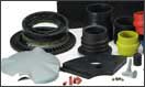 Moulded parts and rubber to metall bonded parts made of NR, SBR, NBR, EPDM, CR, Silicone, Viton, FPM, FKM